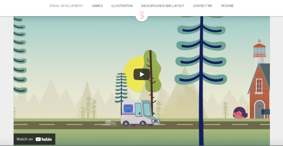 explainer video on a website selling visual developments, inserted via its Youtube link explainer video on a website selling visual developments, inserted via its Youtube link
